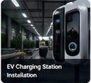 EV charging station installation